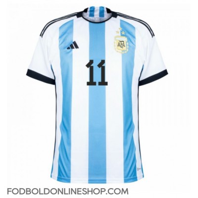 Argentina Angel Di Maria #11 Hjemmebanetrøje VM 2022 Kortærmet